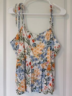 Lola Grace Floral Tank top - Large NWT